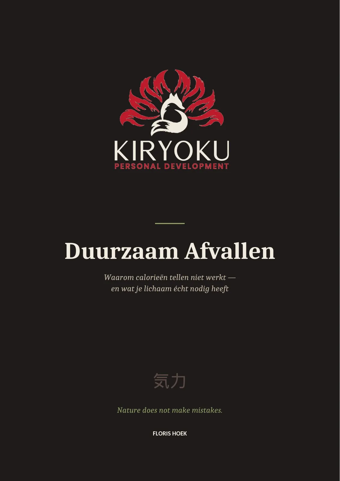 Omslag van het e-book Duurzaam Afvallen van Floris Hoek.